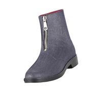 CUTeFiorino Stivali di gomma corti da pioggia per donna, alla caviglia, da giardino, da donna, in gomma, Blu, 40 EU