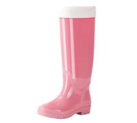 CUTeFiorino Stivali di gomma corti da pioggia per donna, alla caviglia, da giardino, da donna, in gomma, Colore: rosa., 42 EU