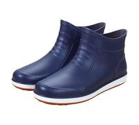 CUTeFiorino Stivali di gomma da giardino per esterni, alla moda, antiscivolo, tubo corto, in PVC, da uomo, elastici, leggeri, per l'agricoltura, il lavoro, la caccia, il fitness, Blu, 44 EU