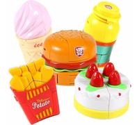 CUTeFiorino Transforming Robot Toys Hamburger French Fries & More Early Educational Brain for Kids & Adults Multicolor Bit ProgrammierRobot Sperimentazione Box (F, taglia unica)