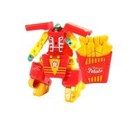CUTeFiorino Transforming Robot Toys Hamburger French Fries & More Early Educational Brain for Kids & Adults Multicolor Bit ProgrammierRobot Sperimentation Box (A, taglia unica)