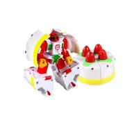 CUTeFiorino Transforming Robot Toys Hamburger French Fries & More Early Educational Brain for Kids & Adults Multicolor Bit ProgrammierRobot Sperimentazione Box (D, taglia unica)
