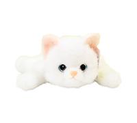 CUTeFiorino Weighted Cat Stuffed Animals 0,6 Lbs Cute Realistic Plush Toys 11,8 pollici Soft Plushies for Kids Passeggino per bambole in legno (bianco, taglia unica)