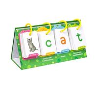 CUTeFiorino Word Games Cards Learn to Read Word Building Desktop Pocket Tent Cards Kit with 129 Cards for Reading and Spelling Phonics Learning Compatible with Motorikspielzeug (Green, One Size)