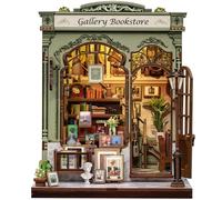 Cutefun Book Nook Kit - Case delle bambole con Luci LED - Modellino Casa in Miniatura 3D in Legno, Decorazione Creativa per Libreria - Regalo per Adulti e Ragazzi (Gellery Bookstore)