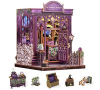 Cutefun Book Nook Kit - Kit DIY Case delle bambole in miniatura per adulti, puzzle 3D in legno con LED, Regalo Creativo per Adulti e Adolescenti (libreria astrologica)