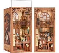 Cutefun DIY Book Nook - Kit per casa delle bambole in miniatura 3D, in legno, per libreria, con inserto per libreria, modello di costruzione, kit regalo creativo con luce (The Secret Rhythm)