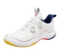CUTEHEELS Scarpe sportive unisex, stile di vita, senza cuciture, da badminton/ping pong, con rinforzo in carbonio, bianco blu, 44 EU