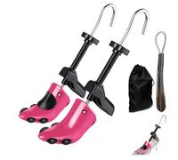 CuteHome Coppia di Barelle per Scarpe con Tacco Alto, Tendiscarpe da Donna a Due Vie, Espande la Lunghezza e la Larghezza delle Scarpe,Rosso