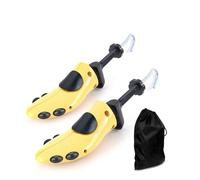 CuteHome Coppia di barelle per scarpe，Tendiscarpe ，Regolabile la Lunghezza e la Larghezza delle Scarpe,Uomo Giallo