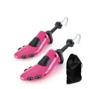 CuteHome Coppia di barelle per scarpe，Tendiscarpe ，Regolabile la Lunghezza e la Larghezza delle Scarpe,Uomo Rosso