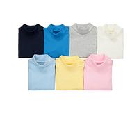 CuteOn 3/5/7 Packs Bambino Infantile Neonato Cotone Dolcevita Top Body Regalo set - Colore Casuale -7PCS-6M
