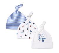 CuteOn 3 Pacchetti Bambino Beanie Nodo Cappello Neonato Ragazzi Ragazze Cotone Regolabile Berretto per Bambino 0-6 Mesi