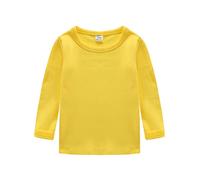 CuteOn Bambini Ragazzi Ragazze Manica Lunga Cotone T-Shirt Giallo 100/3T