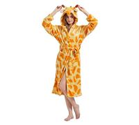 CuteOn Giraffa Con Cappuccio Wrap Vestaglia Cappotto Accappatoio Cosplay L