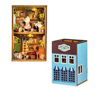 CUTEROOM Kit in miniatura per bambole in legno fai da te per la casa, modello e tutti i mobili (Luna's House)