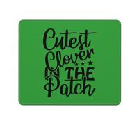 Cutest Clover in The Patch St Patrick Day Mousepad Lavabile Tappetino per Mouse Morbido Mouse Pad per Laptop Computer Casa 25X30Cm