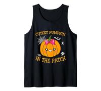Cutest Pumpkin in The Patch Bambini Ragazze Halloween Zucca Canotta