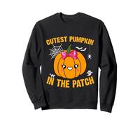 Cutest Pumpkin in The Patch Bambini Ragazze Halloween Zucca Felpa
