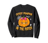 Cutest Pumpkin in The Patch Bambini Ragazze Halloween Zucca Felpa