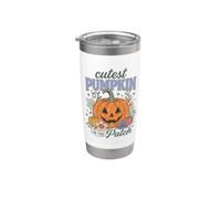 Cutest Pumpkin In The Patch Halloween Fall Autumn Bicchiere termico in acciaio inox doppia parete