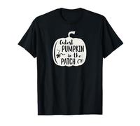 Cutest Pumpkin in The Patch Halloween Ringraziamento Autunno Maglietta