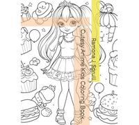 Cutesy Anime Kids Coloring Book