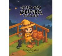 Cutesy Cosy Creatures: Halloween Coloring book for Adults and Kids