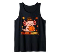 CuteThanksalotl Axolotl Thanksgiving Day Pumpkin Autumn Fall Canotta