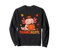 CuteThanksalotl Axolotl Thanksgiving Day Pumpkin Autumn Fall Felpa