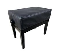 Cutfouwe Coperchio per Pianoforte Verticale in Pelle,Coperchio per Pianoforte Completo,Coperchio Antipolvere per Pianoforte,Coperchio Protettivo per Pianoforte Nero,Single Piano Stool Cover
