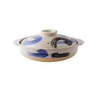 Cutfouwe Donabe Casseruola Giapponese Casseruola Pot Casseruola in Ceramica Resistente al Calore con Coperchio Argilla Casseruola di Riso Fornello di Riso Casseruola Casseruola Clay Pot Slow,C,0.8L