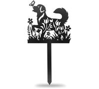 CUTHOLLOW Grandi fiori selvatici Cuccioli e Farfalle in metallo Etichette per piante, decorazione di etichette da giardino, stile moderno, per giardino, terrazza, balcone, vaso di fiori