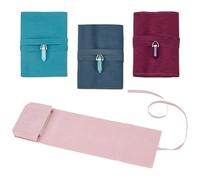 CUTHOLLOW Set di 4 sacchetti per carte di tarocchi, 12,6 x 7,5 cm, con ciondolo squisito, in velluto colorato, per carte di tarocchi, per carte di gioco Oracle Deck in 4 colori