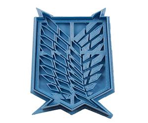 Cuticuter Ali della libertà Shingeki No Kyojin di Biscotti, Blu, 8 x 7 x 1.5 cm