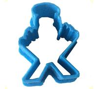 Cuticuter Bambino Jesus Profilo Taglierina Biscotto, Blu, 8x7x1.5 cm