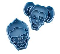 Cuticuter Pack Harley Quinn & Joker Stampo per biscotti, blu, 8 x 7 x 1,5 cm