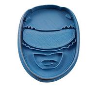 Cuticuter Power Ranger per Biscotti, Rosso, Blu, 8 x 7 x 1.5 cm