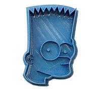 Cuticuter Simpsons Bart di Biscotti, Blu, 8 x 7 x 1.5 cm