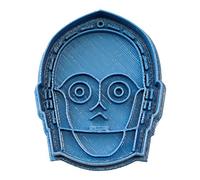 Cuticuter Star Wars C3PO Taglierina per Biscotti Blu, 8 x 7 x 1,5 cm