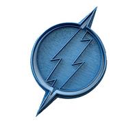 Cuticuter Supereroes - Stampo per biscotti con logo Flash, blu, 8 x 7 x 1,5 cm