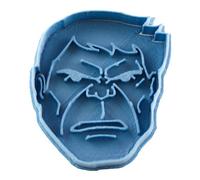 Cuticuter Superheroes Hulk Taglierina per Biscotti, plastica, Blu, 8 x 7 x 1,5 cm