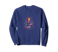 Cutie di Prima elementare: Celebrazione giocosa per Principianti della Scuola Felpa, Unisex per Adulti, Navy, S