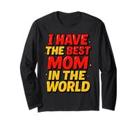 Cutie I Have the Best Mom in the World Mothers Day for Boy Maglia a Manica