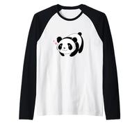 Cutie Panda è Innamorato Maglia con Maniche Raglan