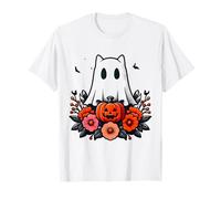 Cutie with Booty Spooky Cat 90s Fantasma Costume di Halloween Uomini Maglietta