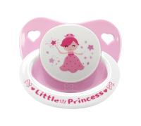 CutiePlusU Ciuccio per Adulti con Scudo Grande e Tettarella in Silicone - BPA Free, con Disegni Carini per Ridurre lo Stress e il Rilassamento - Little Princess White&Pink