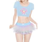 CutiePlusU Tyll Puffy Sottogonna Tutu Balletto Gonna Tuta - Piccola Ragazza 2XL