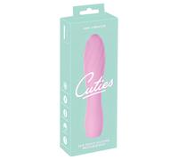 Vibratore Rigato Mini Cuties 3 - Ricaricabile, Impermeabile (Rosa)