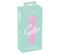 Cuties Mini Rose - vibratore ricaricabile ondulato - silicone rosa